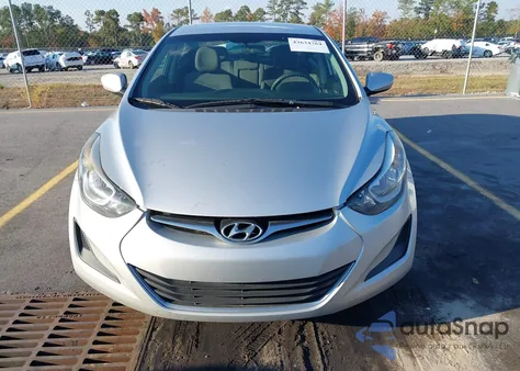 2016 Hyundai Elantra Se из США, поврежденный, VIN 5NPDH4AEXGH735352
